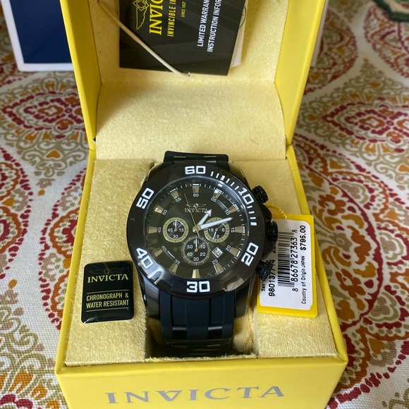 Invicta Men's Pro Diver 22338 Black Silicone - Picture 1 of 6